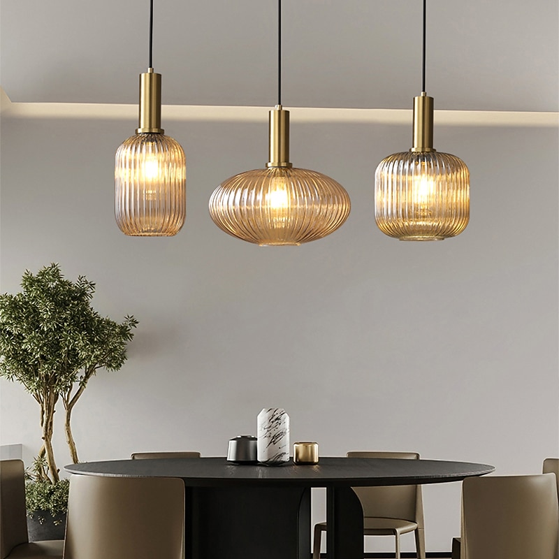 13 cm LED Pendant Light Island Light Glass Metal Electroplated Modern Nordic Style 85-265V