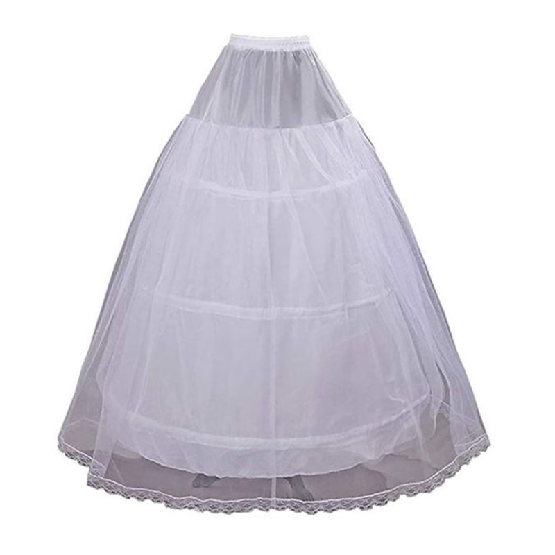 Elegant Rococo Victorian Petticoat Hoop Skirt Under Skirt Crinoline Princess Bride Bridal 3 Hoops Princess Fancy Dress Women's Royal Halloween Masquerade Wedding Party Carnival of Venice Adults'3