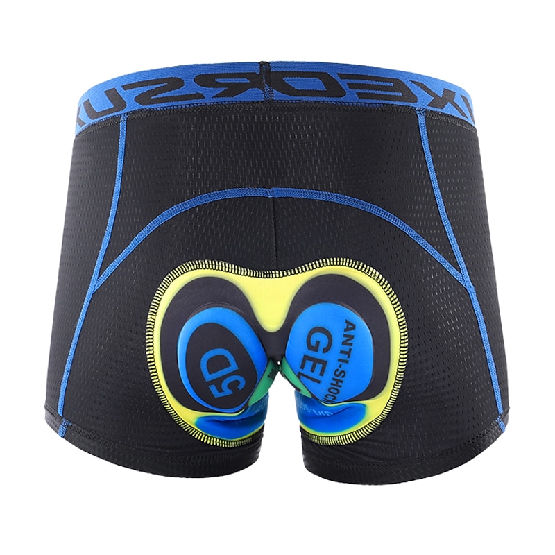 2PCS  Men's  Cycling Underwear Cycling Padded Shorts Bike Padded Shorts / Chamois Mountain Bike MTB Road Bike Cycling Sports Yellow Red Quick Dry Moisture Wicking Clothing Apparel Bike Wear4
