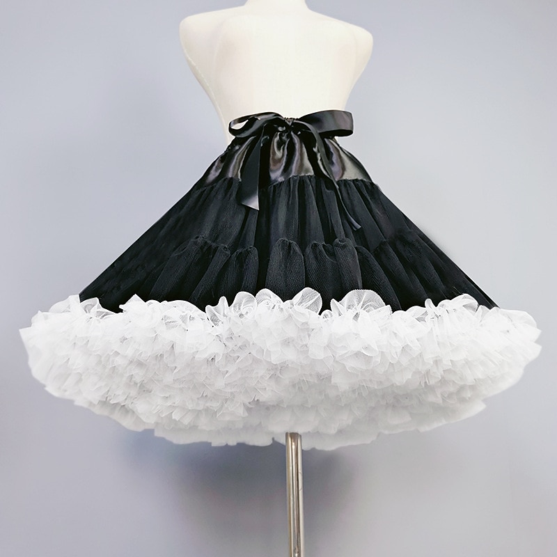 Retro Vintage Sweet Lolita 1950s Short / Mini Petticoat Hoop Skirt Tutu Under Skirt Princess Fancy Dress Women's Carnival Masquerade Performance Party Tea Party Adults' Skirts4