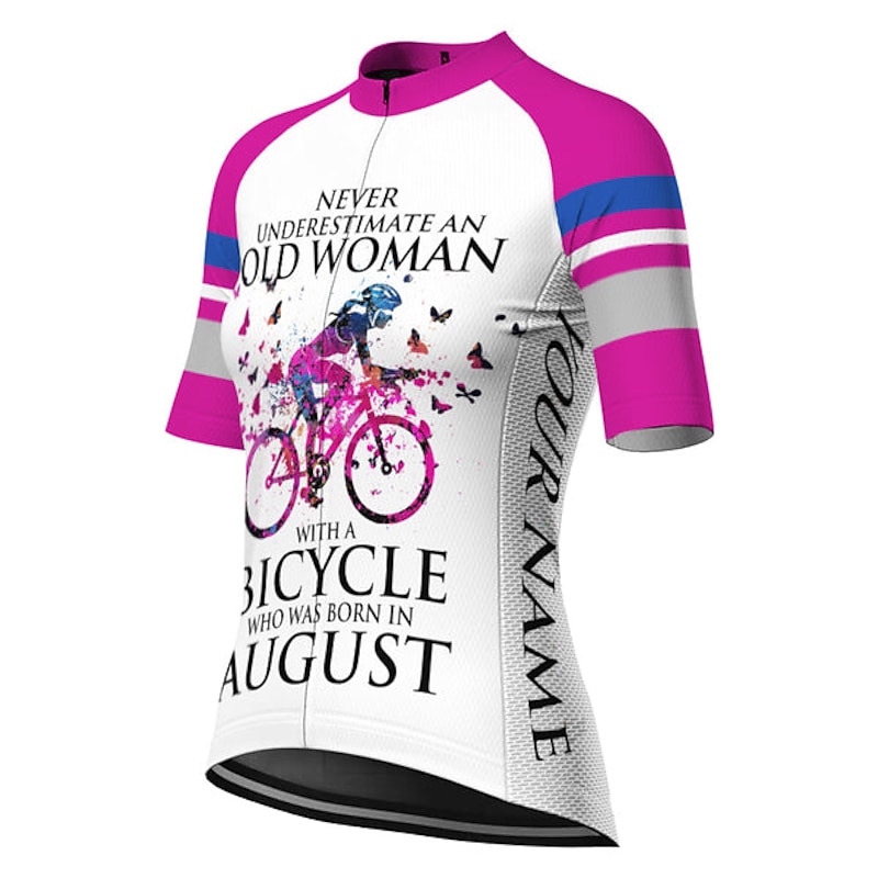 Women's Cycling Jersey Graphic Butterfly Funny Short Sleeve Bike Jersey Top with 3 Rear Pockets Mountain Bike MTB Road Bike Cycling Quick Dry Reflective Strips Back Pocket Moisture Wicking Sports2