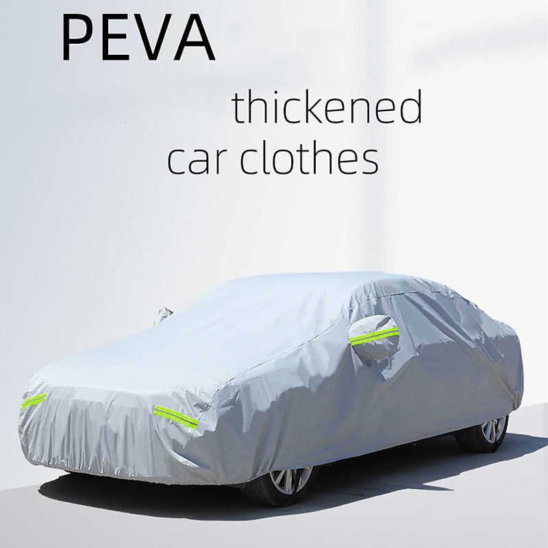 StarFire All Size High Quality Car Cover Full Cover Four Seasons Universal Thick Waterproof Sunshade Sunscreen Car Cover Reflective Warning Safety Car Cover 1pcs4