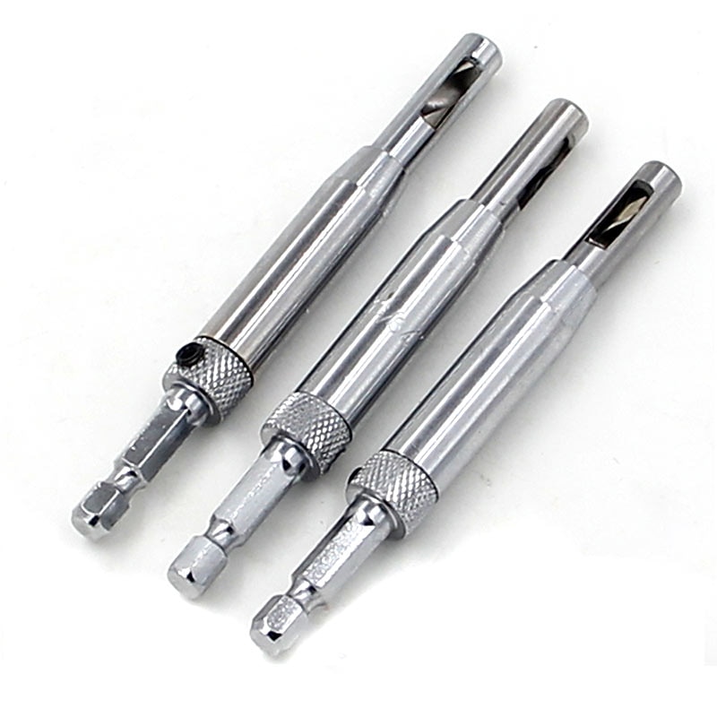 3pcs Door Lock & Hinge Drill Bit Set Self Centering Pilot Hole HSS Hex Shank Wood Tool Hole Saw DIY Wholesale Price  7/64 9/64 11/644