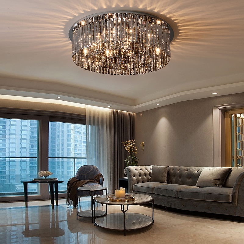 50 cm Unique Design Chandelier LED Crystal Ceiling Light Glass Nordic Style Living Room Dining Room 220-240V3