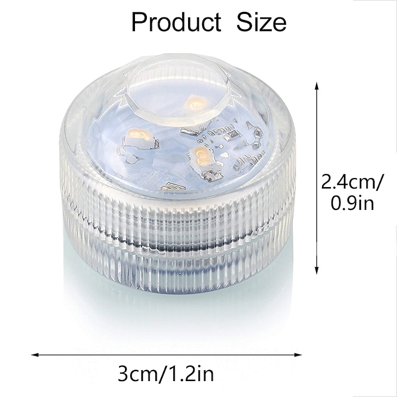 3LED Submersible Light Diving Tank Light Underwater Submersible Light Remote Control Only for RGB Version 1pcs3