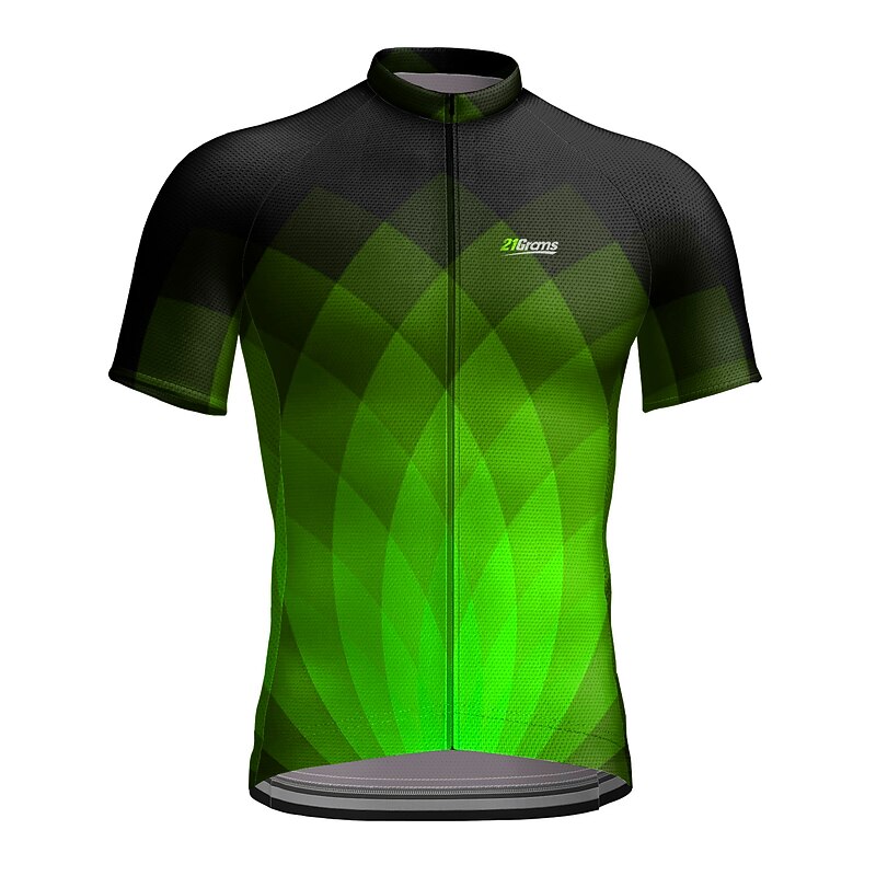 Men's Cycling Jersey Geometric Geometry Short Sleeve Bike Jersey Top with 3 Rear Pockets Mountain Bike MTB Road Bike Cycling Quick Dry Reflective Strips Back Pocket Moisture Wicking Sports Red Blue3