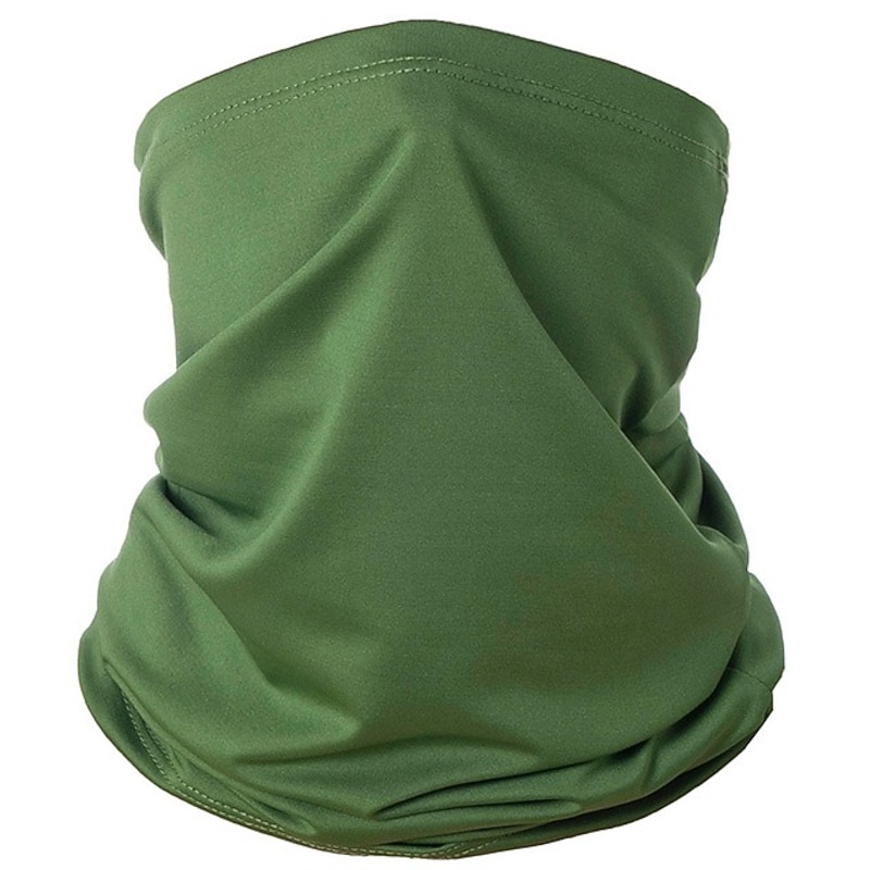 Cooling Neck Gaiter Balaclava Face Mask Neck Tube Scarf Face Cover Solid Color Sunscreen Breathable UV Protection Quick Dry Dust Proof Bandanas Bike / Cycling Black Summer for Men's Women's Outdoor3