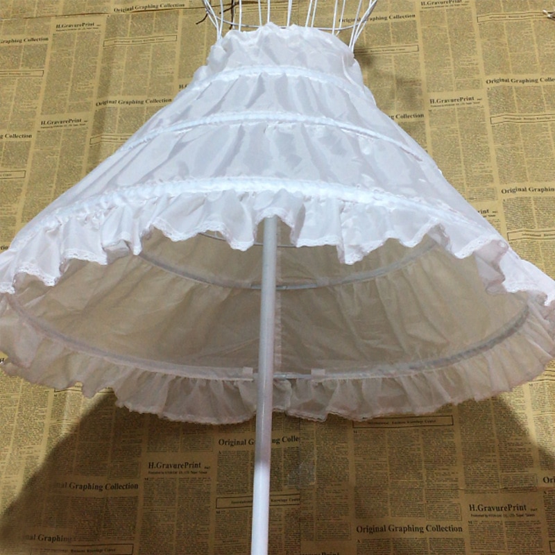 Petticoat 1950s Petticoat Hoop Skirt Tutu Under Skirt Solid Colored Princess Fancy Dress Girls' Performance Party Bachelorette Party Kid's Petticoat4