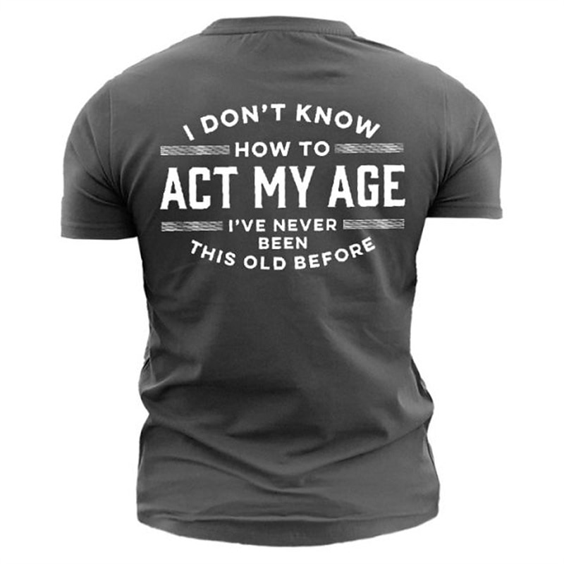 Men's Graphic Letter T Shirt Funny T Shirts Short Sleeve T shirt 3D Print Crew Neck Shirt Vintage Fashion Classic Outdoor Casual Daily Black Army Green Blue Summer Clothing Apparel S M L XL 2XL 3XL