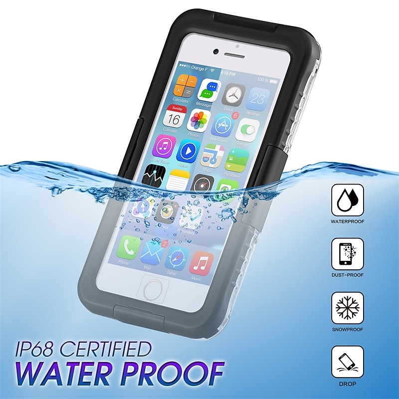 Phone Case For Samsung Galaxy S24 S22 S21 FE S21 Ultra Plus A73 S20 A32 A52 A42 A22 Full Body Case Waterproof Transparent Shockproof Transparent Silica Gel PC