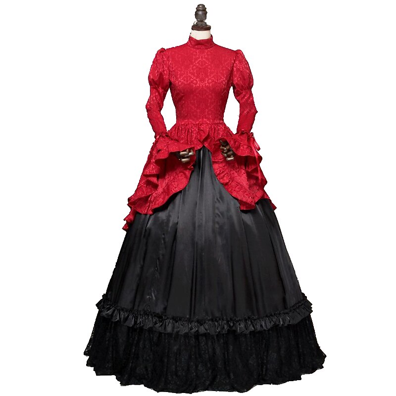 Rococo Victorian Ball Gown Party Costume Masquerade Prom Dress Fancy Dress Women's Royal Masquerade Carnival Party Halloween Adults' Dress