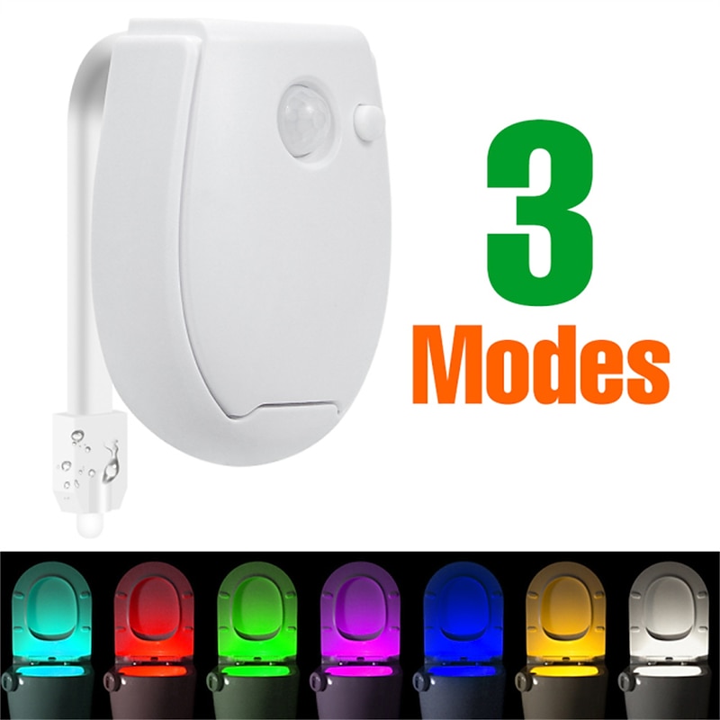 Smart PIR Motion Sensor Night Light Toilet Light Waterproof Toilet Seat For Toilet Bowl Backlight WC Lighting LED Luminaria Lamp2