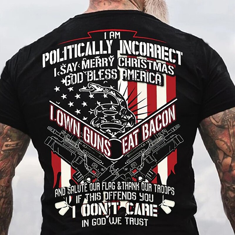 Veterans Day Men's Patriot Patriotic Veteran Flag T shirt Graphic Tee Funny T Shirts Short Sleeve T shirt 3D Print Crew Neck Shirt Vintage Fashion Designer Street Casual Daily Black Blue Green2