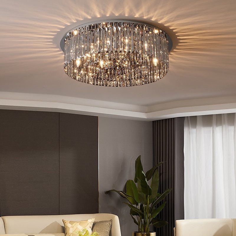 50 cm Unique Design Chandelier LED Crystal Ceiling Light Glass Nordic Style Living Room Dining Room 220-240V