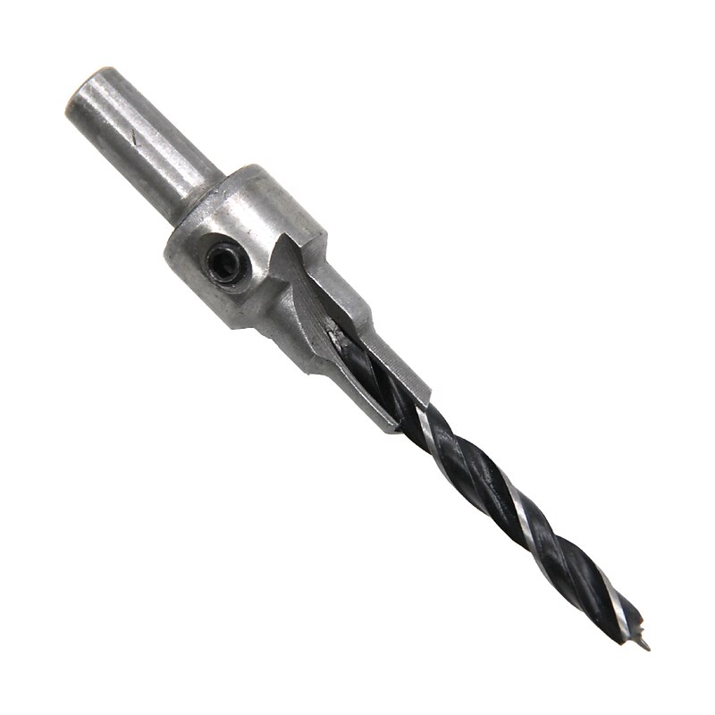 2Pcs/Set Drill Bit Set Countersink 2 Flute 3Steps 4mm/6mm 5mm/7mm Power Tools For Wood Reamer Woodworking Chamfer Kits3