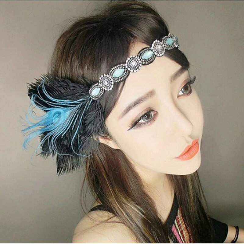 Retro Vintage 1920s Headpiece Masquerade Flapper Headband The Great Gatsby Charleston Wedding Guest Fancy Dress Women's Masquerade Party / Evening Wedding Reception Bachelorette Party Adults' Gloves4