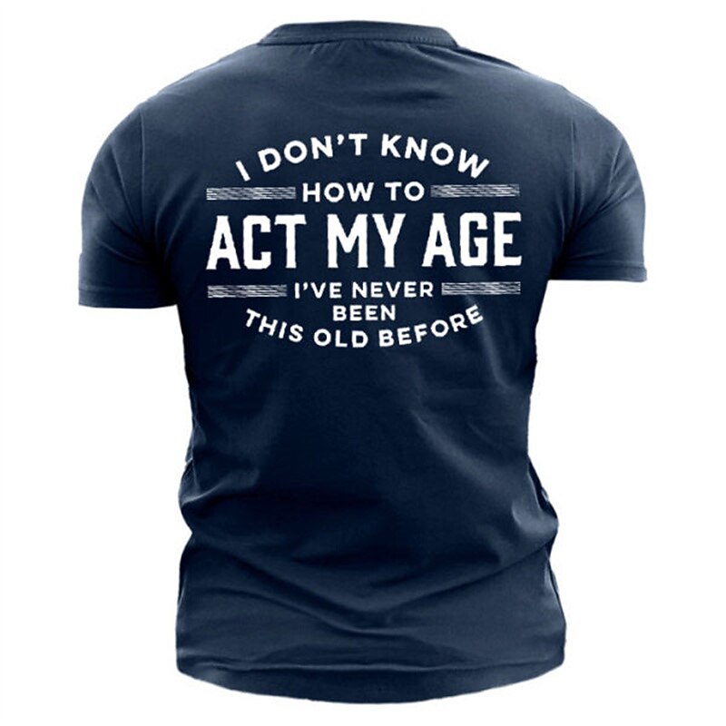 Men's Graphic Letter T Shirt Funny T Shirts Short Sleeve T shirt 3D Print Crew Neck Shirt Vintage Fashion Classic Outdoor Casual Daily Black Army Green Blue Summer Clothing Apparel S M L XL 2XL 3XL2