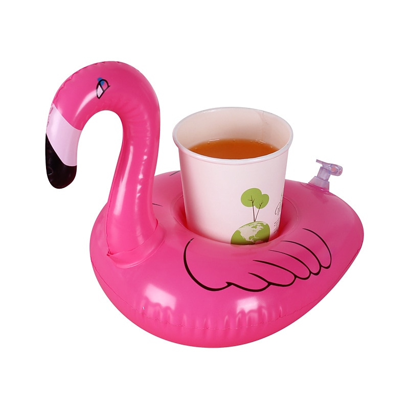 8 pcs Inflatable Cup Holder Unicorn Flamingo Drink Holder Swimming Pool Float Bathing Pool Toy Party Decoration Bar Coasters,Inflatable for Pool4