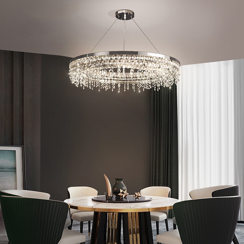 80 cm Unique Design Chandelier Pendant Light LED Crystal Nordic Style Living Room Bedroom 220-240V4