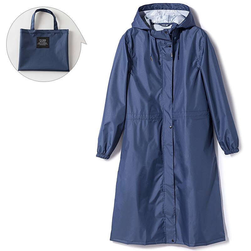 Men's Women's Rain Poncho Waterproof Hiking Jacket Rain Jacket Outdoor Waterproof Quick Dry Lightweight Comfortable Outerwear Windbreaker Raincoat Fishing Climbing Beach Light Khaki Sea Blue Mustard4