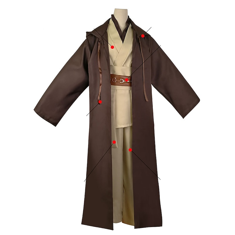 Obi-Wan Kenobi Jedi Knight Cosplay Costume Outfits Cosplay Movie Cosplay for Men's Adults' Carnival Masquerade2