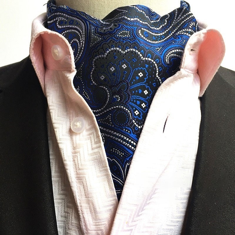 Men's Ties Cravat Ascot Work Wedding Gentleman Jacquard4
