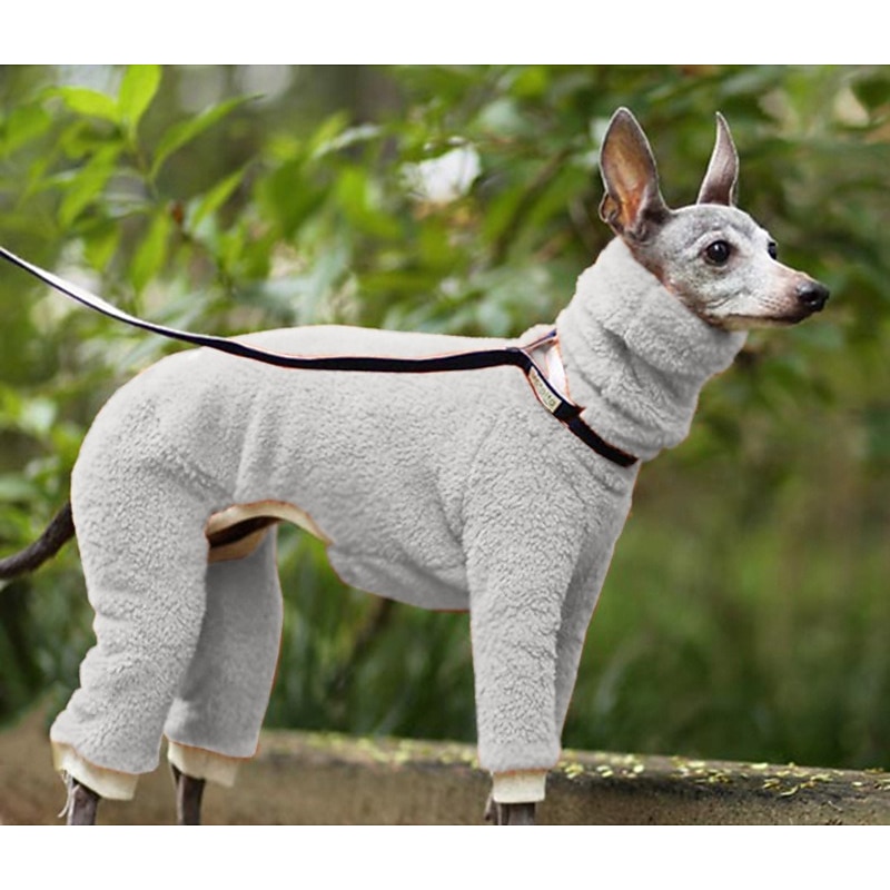 Dog Jumpsuit Fashion Stylish Ordinary Classic Style Retro Vintage Fall Winter Warm Fashion Sports Outdoor Dog Clothing for Greyhound4