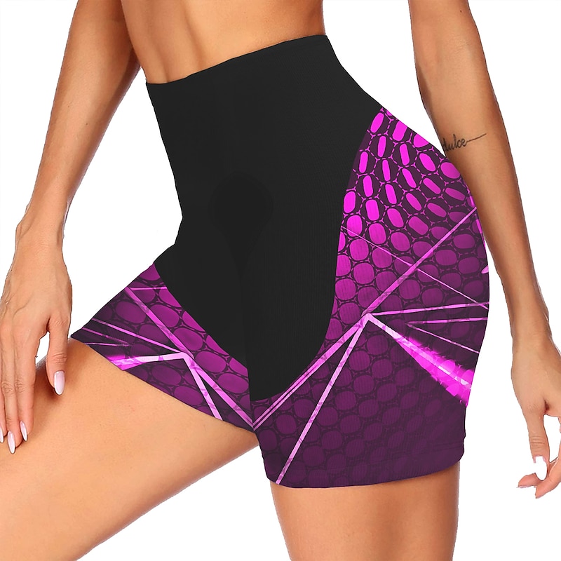 Women's Graphic Patterned Cycling Road Shorts Bike Shorts Cycling Padded Shorts Bike Shorts Padded Shorts / Chamois Mountain Bike MTB Road Bike Cycling Sports 3D Pad Fast Dry Quick Dry Soft Blue