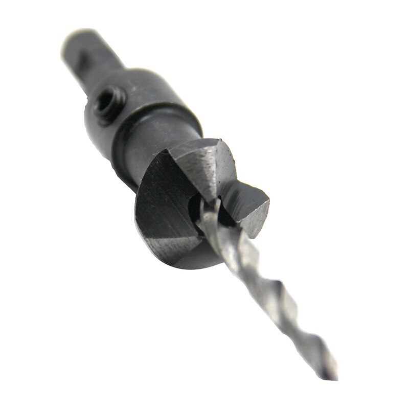 4PC Conical Drill CountersunkHead Drill Hexagonal Reaming Drill Conical Drill Countersunk Drill Special-shaped Drill Woodworking Hole Opener4