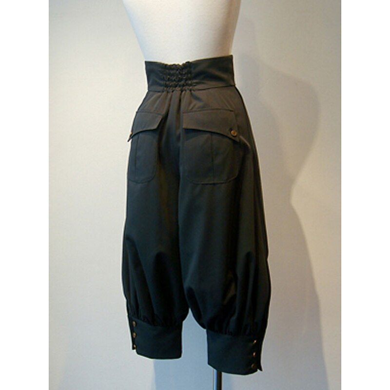 Medieval 17th Century Pants Masquerade Pirate Outlander Solid Color Fancy Dress Women's Celtic Pirate Masquerade Casual Daily Adults Pants3