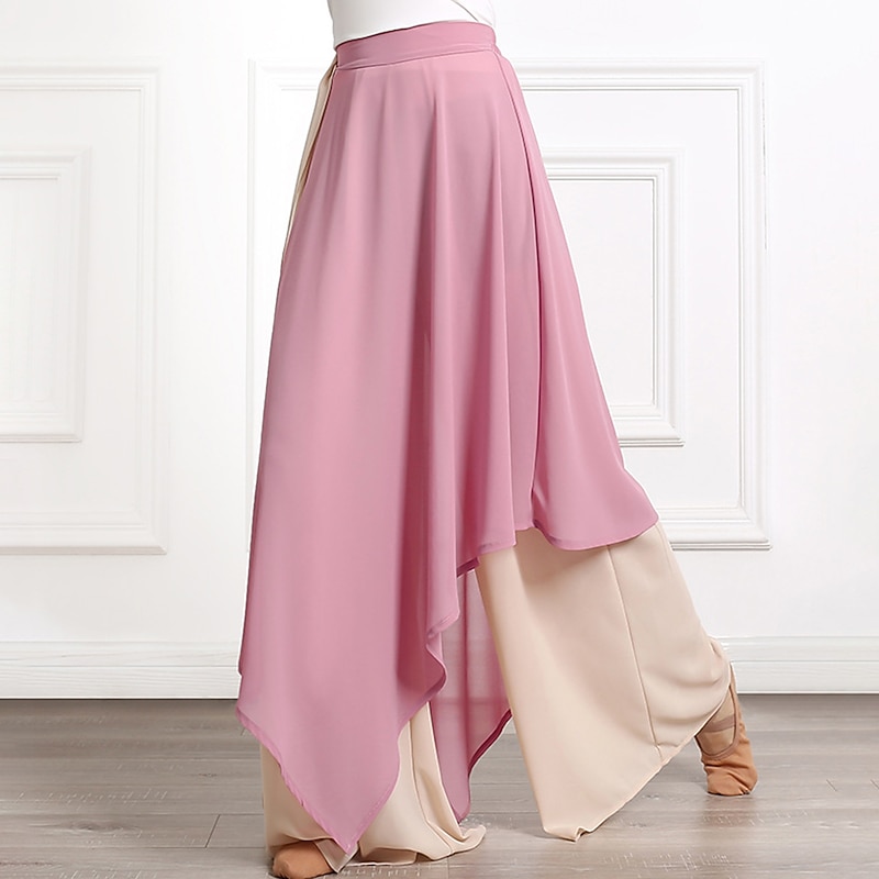Dance Basic Women's Daily Bottoms Activewear Pants Sashes / Ribbons Ruching Splicing Women's Training Performance High Chiffon4