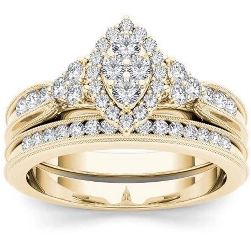 1PC Ring For Women's AAA Cubic Zirconia Party Evening Street Gift Alloy4