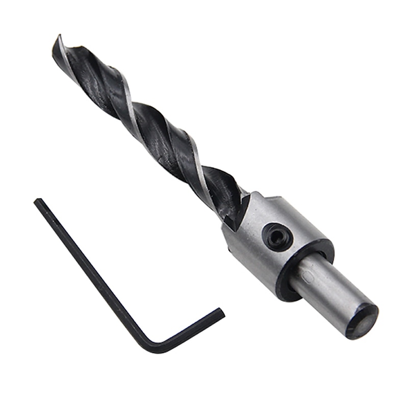 Countersink Drill Bit Set Reamer Woodworking Chamfer Drill Counterbore Pliot Hole Cutter Screw Hole Drill 3/4/5/6/7/8/10mm HSS2