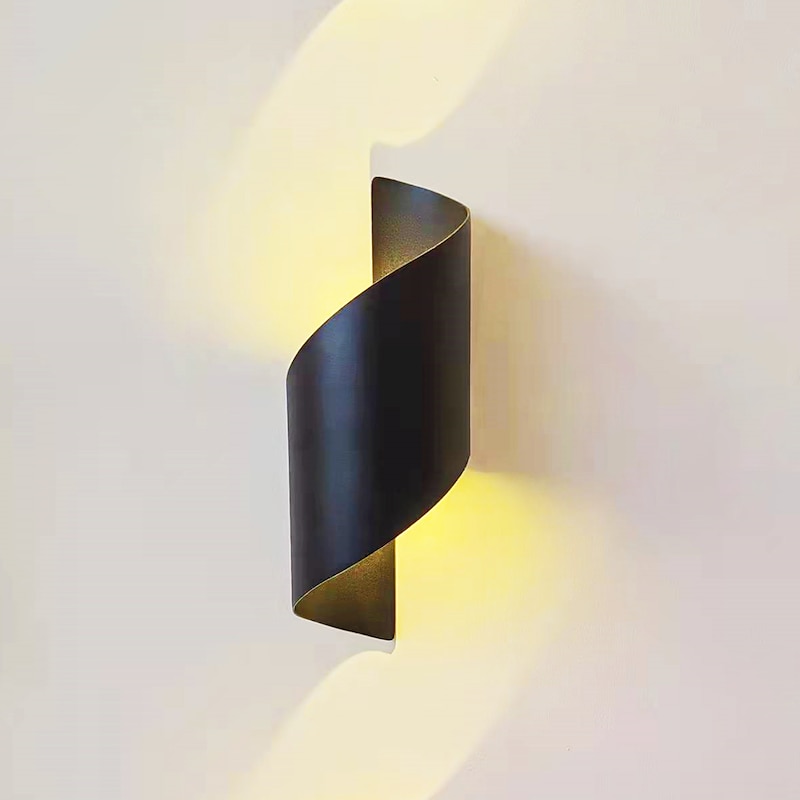 15W Outdoor Weatherproof Wall Light 10.9in Large Size Modern LED Wall Lamp Black Gold / White Gold Cast Aluminum Wall Wash Light for Porch Garden Corridor Balcony Landscape  AC85-265V4