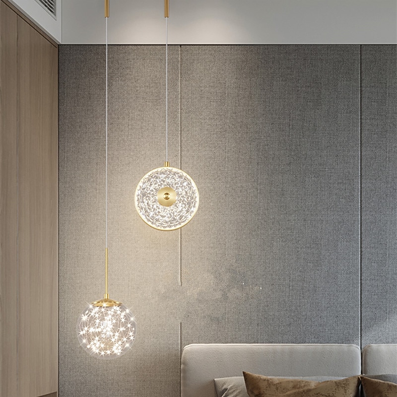 150 cm Pendant Light LED Metal Glass Bedside Lamp Chandelier Modern Light Luxury4