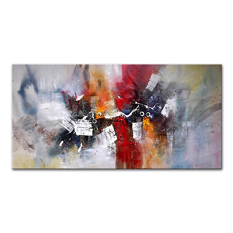 Oil Painting Hand Painted Horizontal Abstract Landscape Contemporary Modern Rolled Canvas (No Frame)3