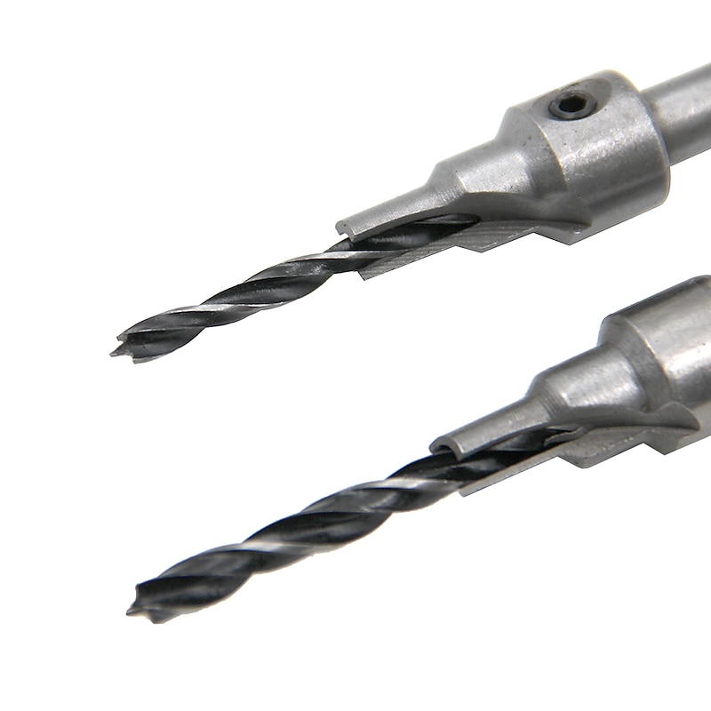 2pcs/Set Countersink Drill Bit Set 2 Flute 3steps 4mm/6mm 5mm/7mm Power Tools For Wood Reamer Woodworking Chamfer Kits3