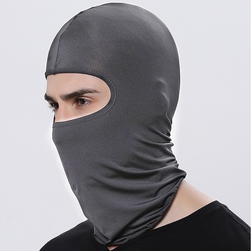 Balaclava Solid Color Sunscreen Breathable Dust Proof Sweat wicking Comfortable Bike / Cycling Dark Grey White Black for Men's Women's Adults' Outdoor Exercise Cycling / Bike Solid Color 1 PC