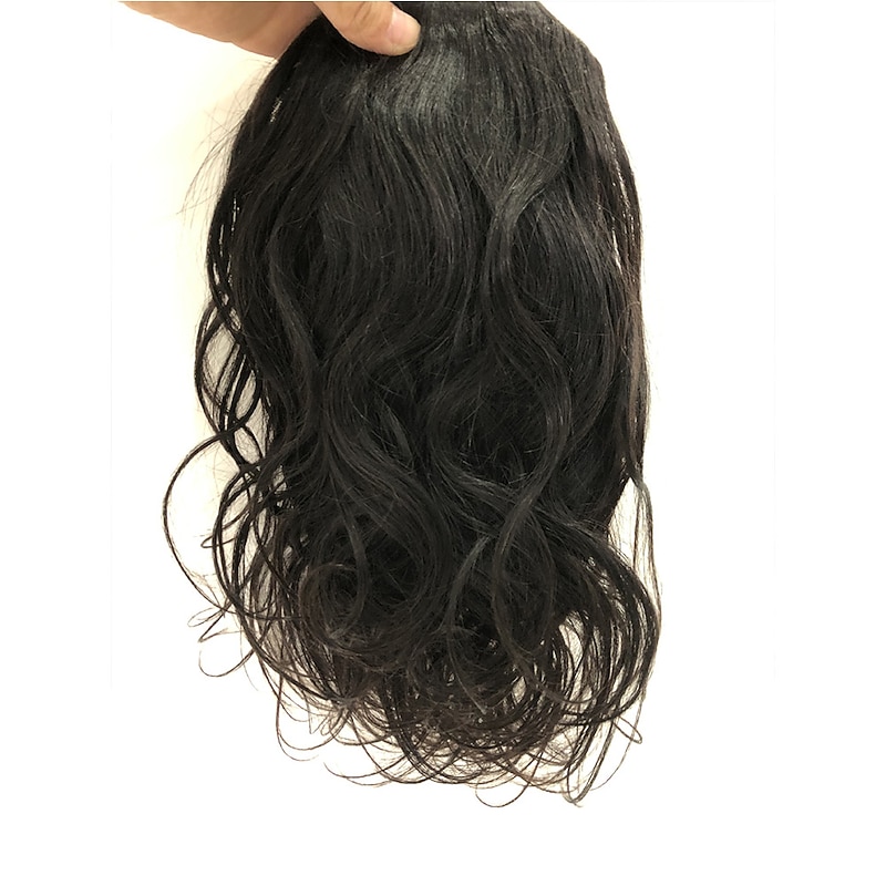 Human Hair Drawstring Ponytail For Black Women 8A Brazilian Virgin Natural Wave Clip In Ponytail Extension One Piece Human Hair Pieces Natural Black3
