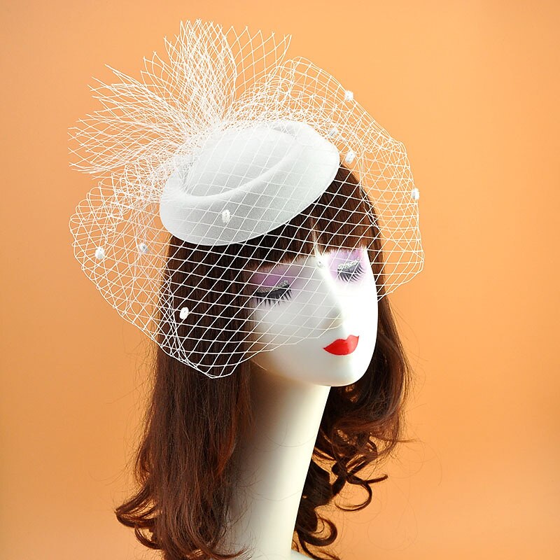 Retro Vintage 1950s 1920s Headpiece Party Costume Fascinator Hat Fancy Dress Women's Masquerade Party / Evening Bachelorette Party Adults' Hat4