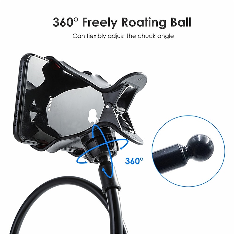 Universal Phone Holder Flexible 360 Clip Mobile Cell Phone Holder Lazy Bed Desktop Bracket Mount Smartphone Stand for iPhone Samsung Galaxy Phones4