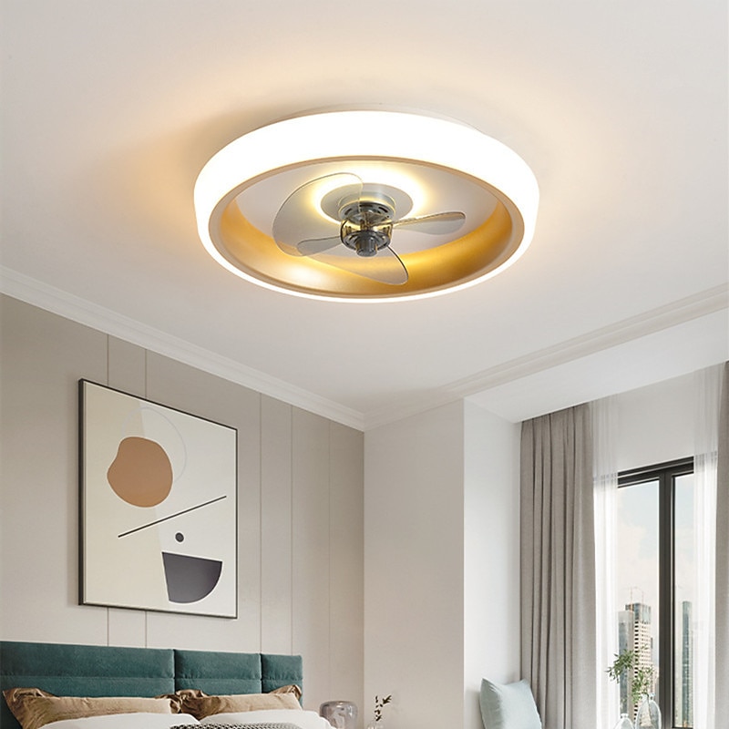 Modern Simple LED Ceiling Fan Light Ceiling Fan Lamp Dining Room Living Room Restaurant Bedroom2