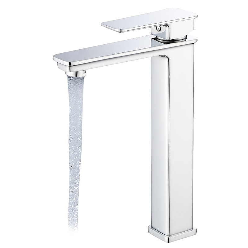 Black Bathroom Faucet Tall Single Handle Bathroom Vessel Sink Faucet Rv Lavatory Vessel Faucet Basin Mixer Tap Solid Brass/Matte Black3