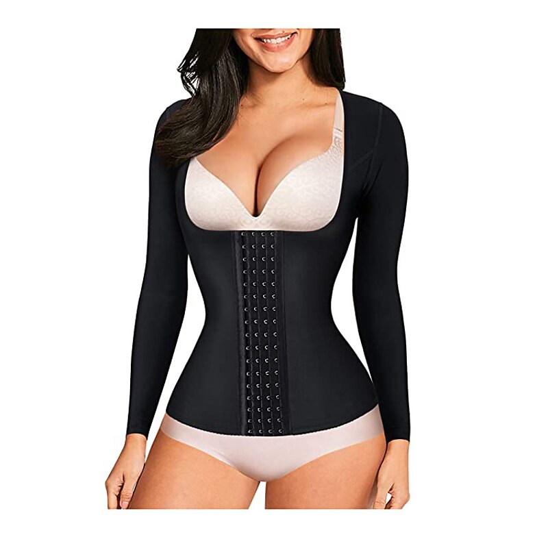Women Weight Loss Hot Sweat Fat Burning Sweat Waist Trainer Shirt Sweat Shapewear For Gym Workout Exercise & Fitness