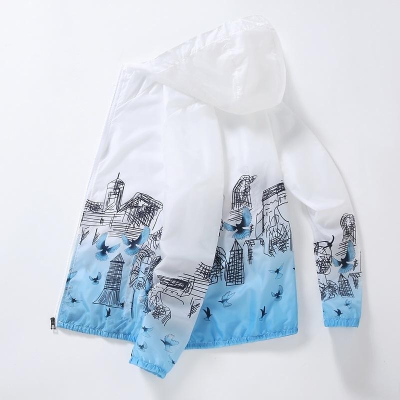 Men's Women's Hiking Skin Jacket Outdoor Packable UV Sun Protection Quick Dry Lightweight Jacket Hoodie Fishing Climbing Beach grey blue Yellow Navy Blue Sky Blue2