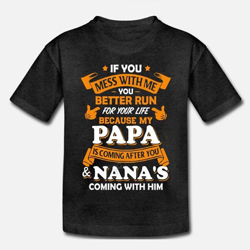 Boys 3D Letter T shirt Short Sleeve 3D Print Summer Spring Active Sports Fashion Kids 3-12 Years Outdoor Daily Regular Fit - Main Image