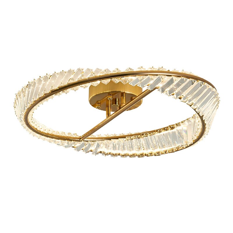 60 cm Nordic Style Ceiling Light LED Crystal Copper Modern Living Room 220-240V3