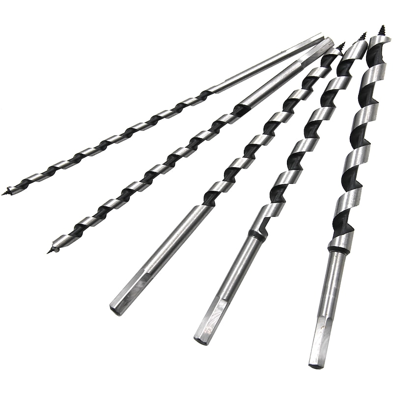5PCS Wood Drilling Auger Bit 230mm Length Option Fot Standard Drill Chuck Woodworking 6mm 8mm 10mm 12mm 14mm Holes2