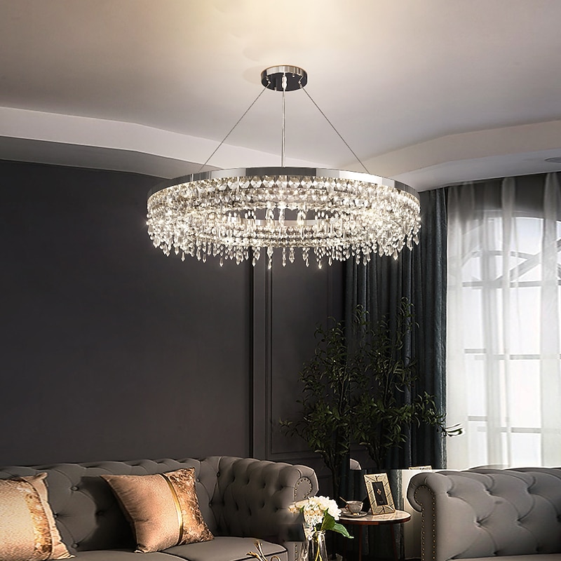 80 cm Unique Design Chandelier Pendant Light LED Crystal Nordic Style Living Room Bedroom 220-240V2