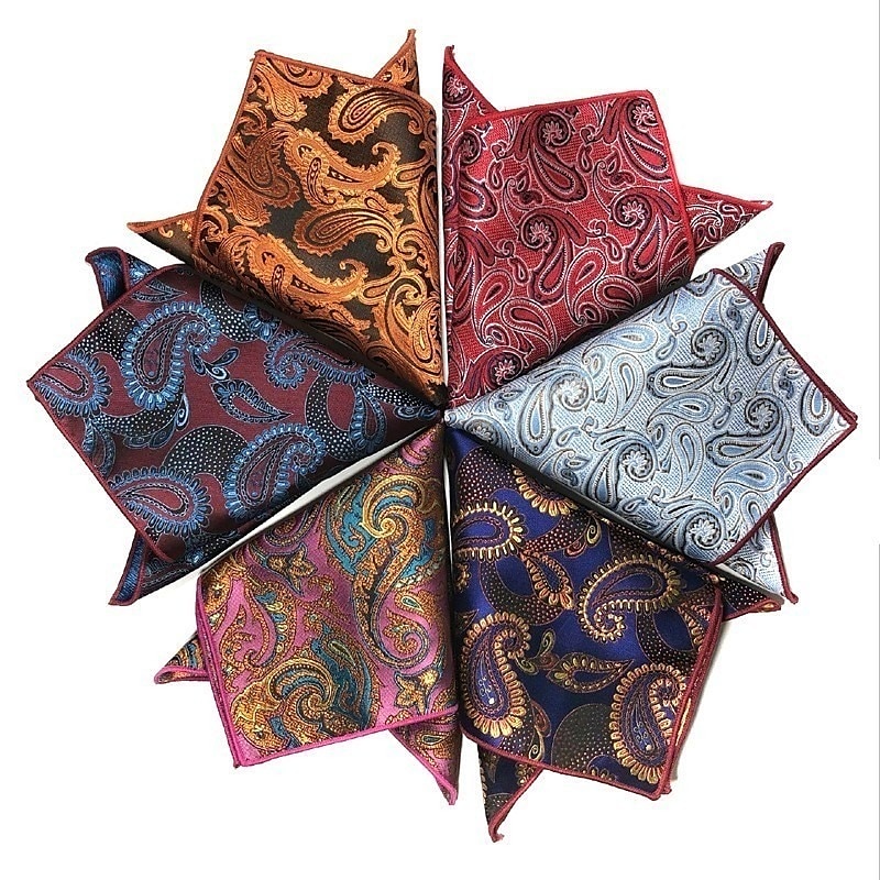 Men's Ties Pocket Squares Work Wedding Gentleman Jacquard